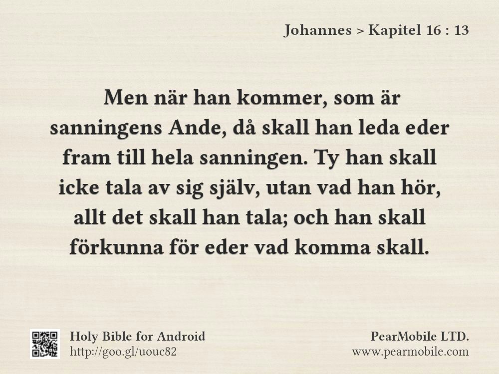 Johannes, Kapitel 16:13